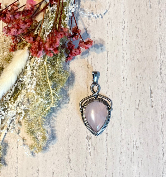 ✨ Crystal Harmony Rose Quartz Pendant