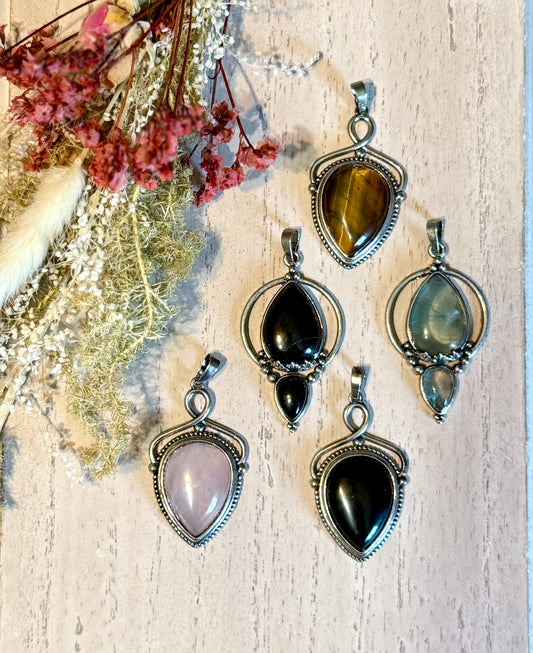 ✨ Crystal Harmony Tigers Eye Pendant