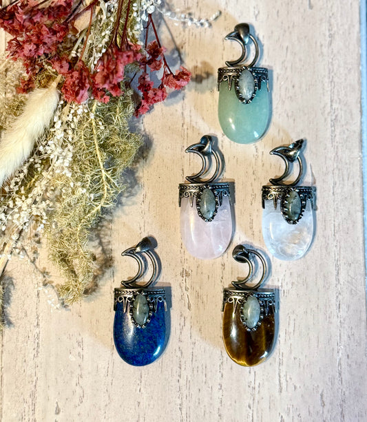 Lapis Lazuli Mystic Moon Pendant