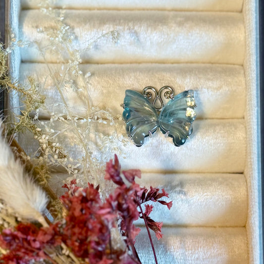 Teal Sacred Flutter Butterfly 🦋 Ring