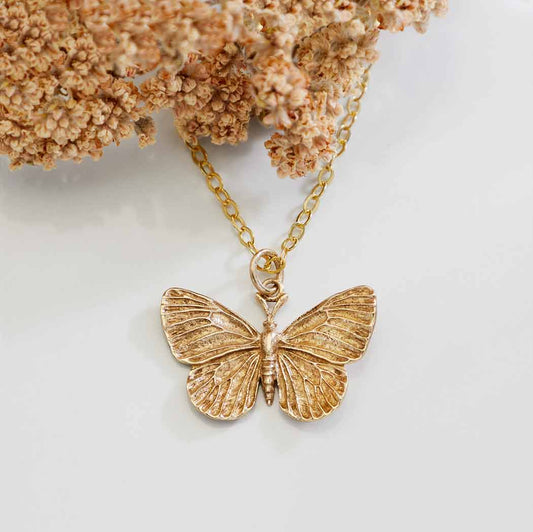 🦋 Bronze Butterfly Necklace