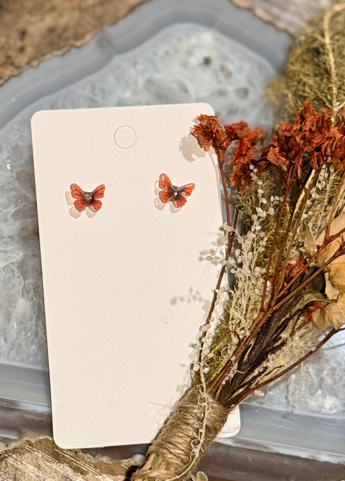 Colorful Butterfly Studs w/ Stainless Steel Posts