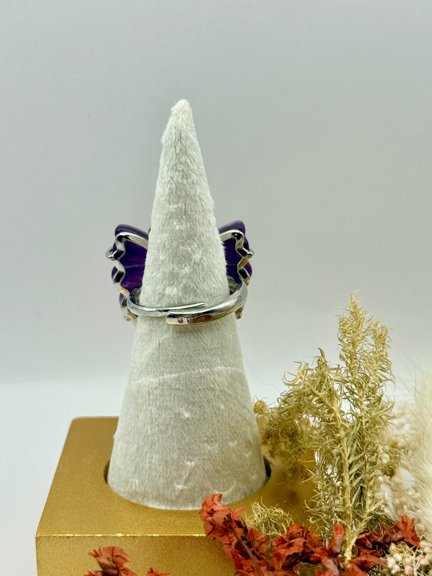 Purple Sacred Flutter Butterfly 🦋 Ring