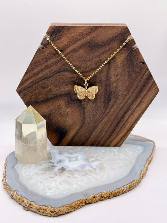 🦋 Bronze Butterfly Necklace
