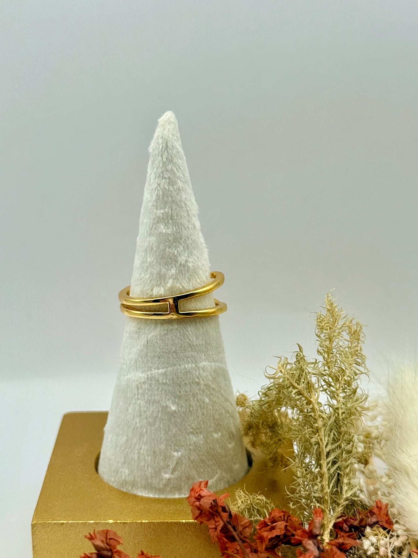 18k Gold Plated Sterling Silver Shooting Star Ring