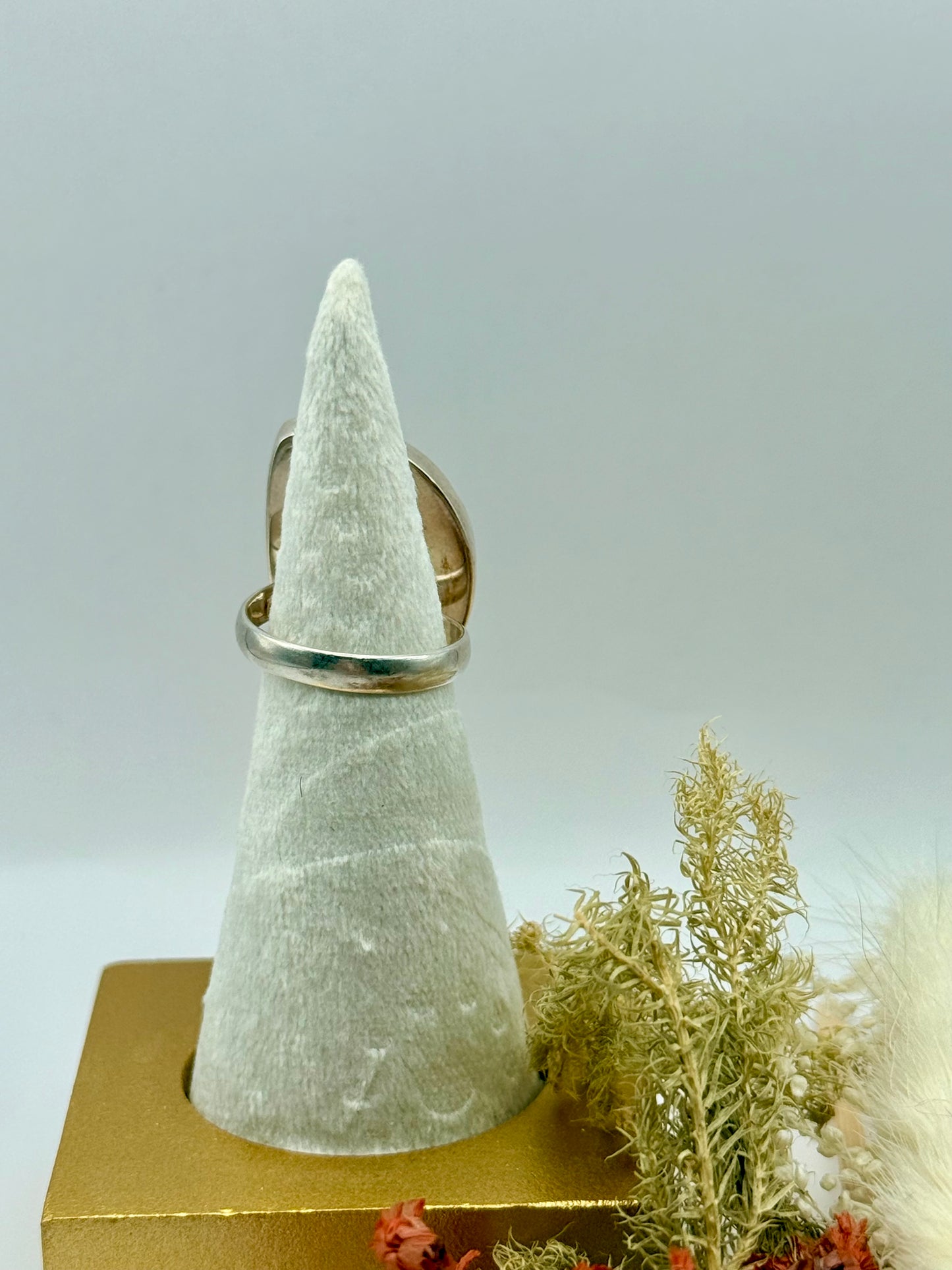 Sterling Silver Amethyst Gemstone Adjustable Handmade Ring