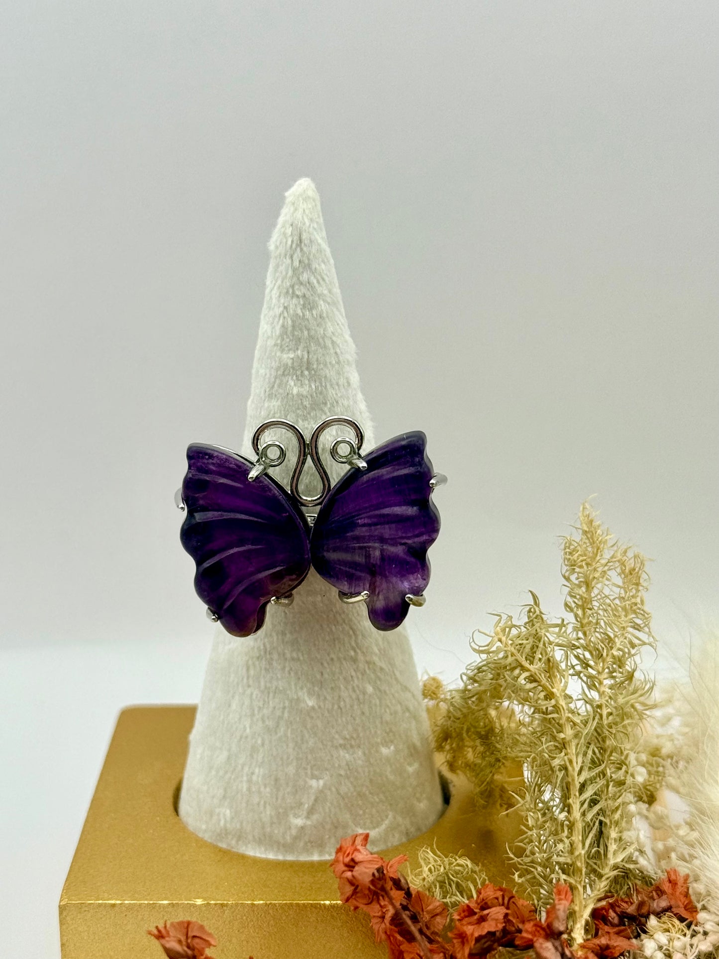 Purple Sacred Flutter Butterfly 🦋 Ring