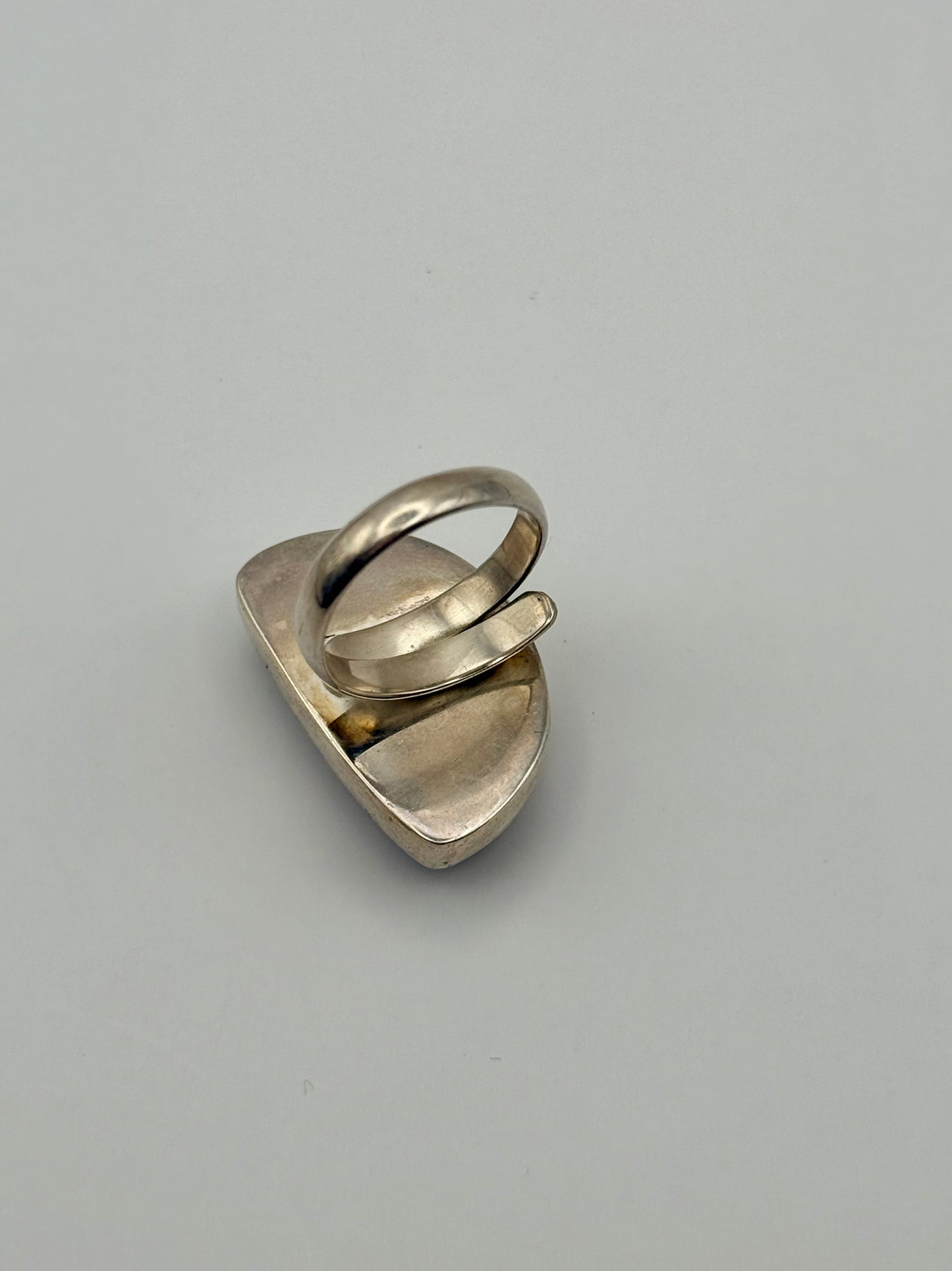 Sterling Silver Amethyst Gemstone Adjustable Handmade Ring