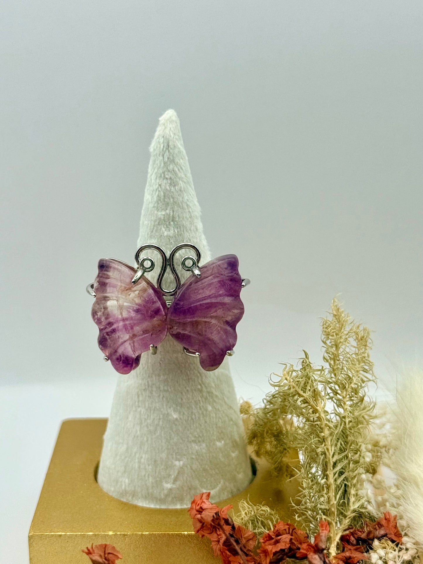 Pink Sacred Flutter Butterfly 🦋 Ring