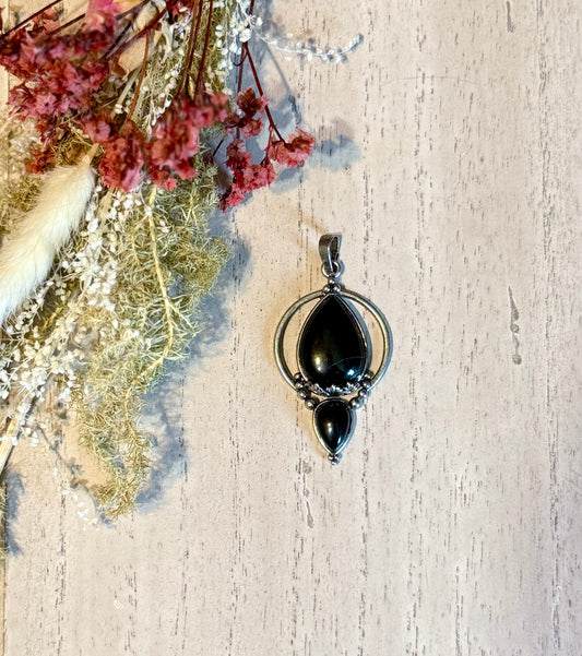 ✨ Crystal Harmony Black Onyx Pendant