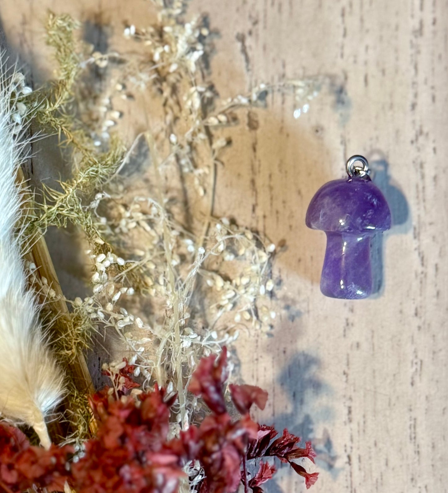 Amethyst 💜 Mushroom 🍄 Pendant