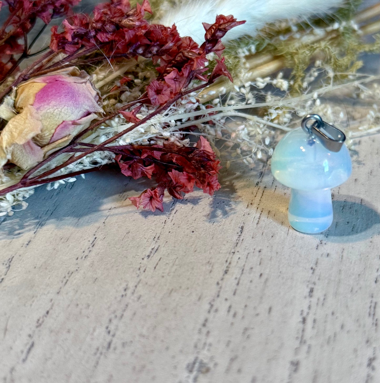 Opalite 🤍  Mushroom 🍄 Pendant