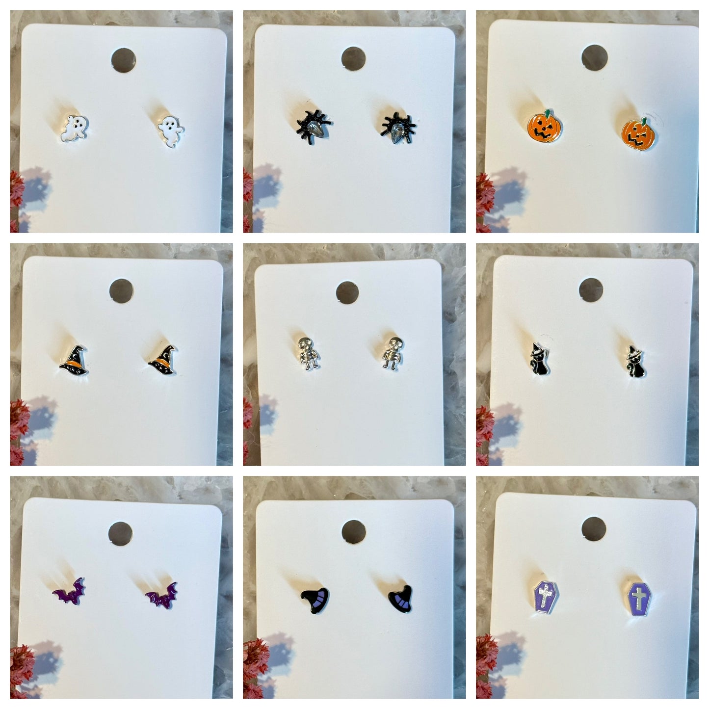 🎃 Spooky Chic Stud Earrings 🦇