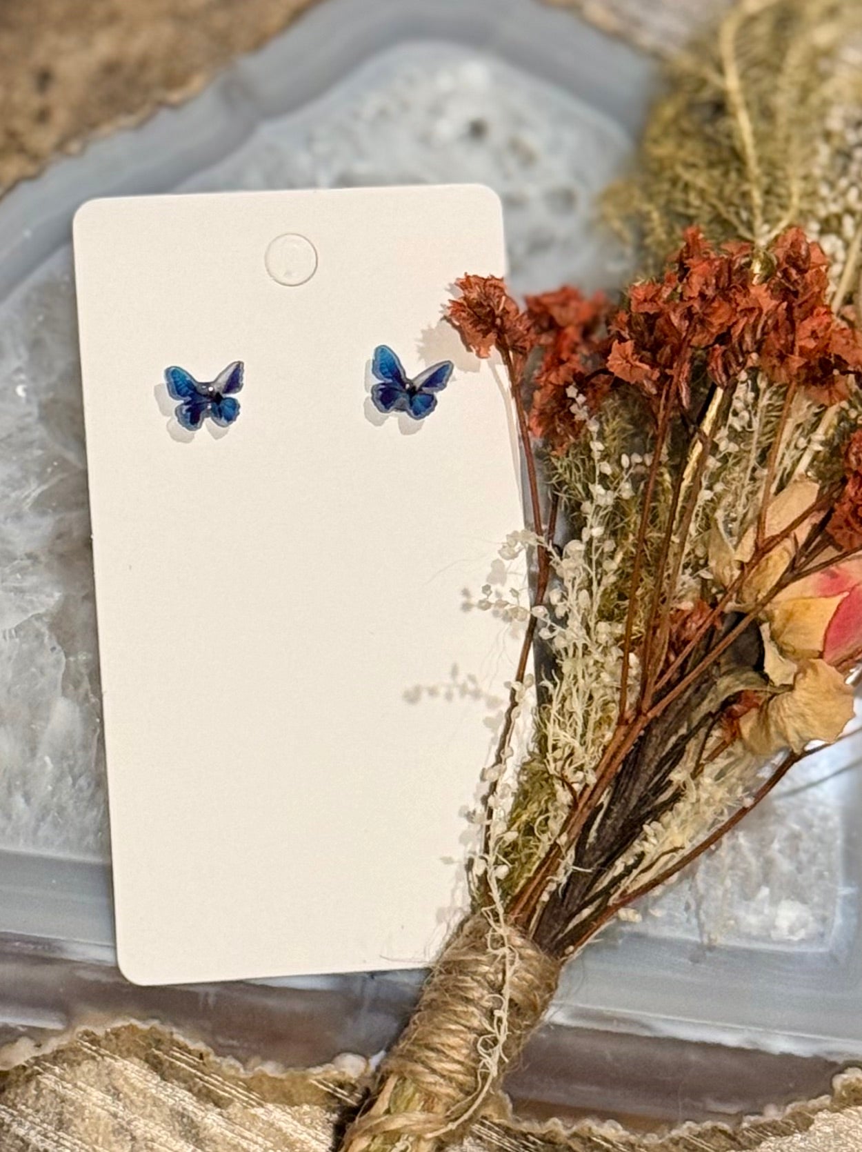 Colorful Butterfly Studs w/ Stainless Steel Posts