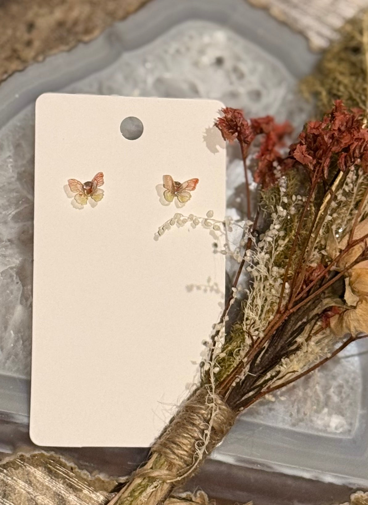 Colorful Butterfly Studs w/ Stainless Steel Posts