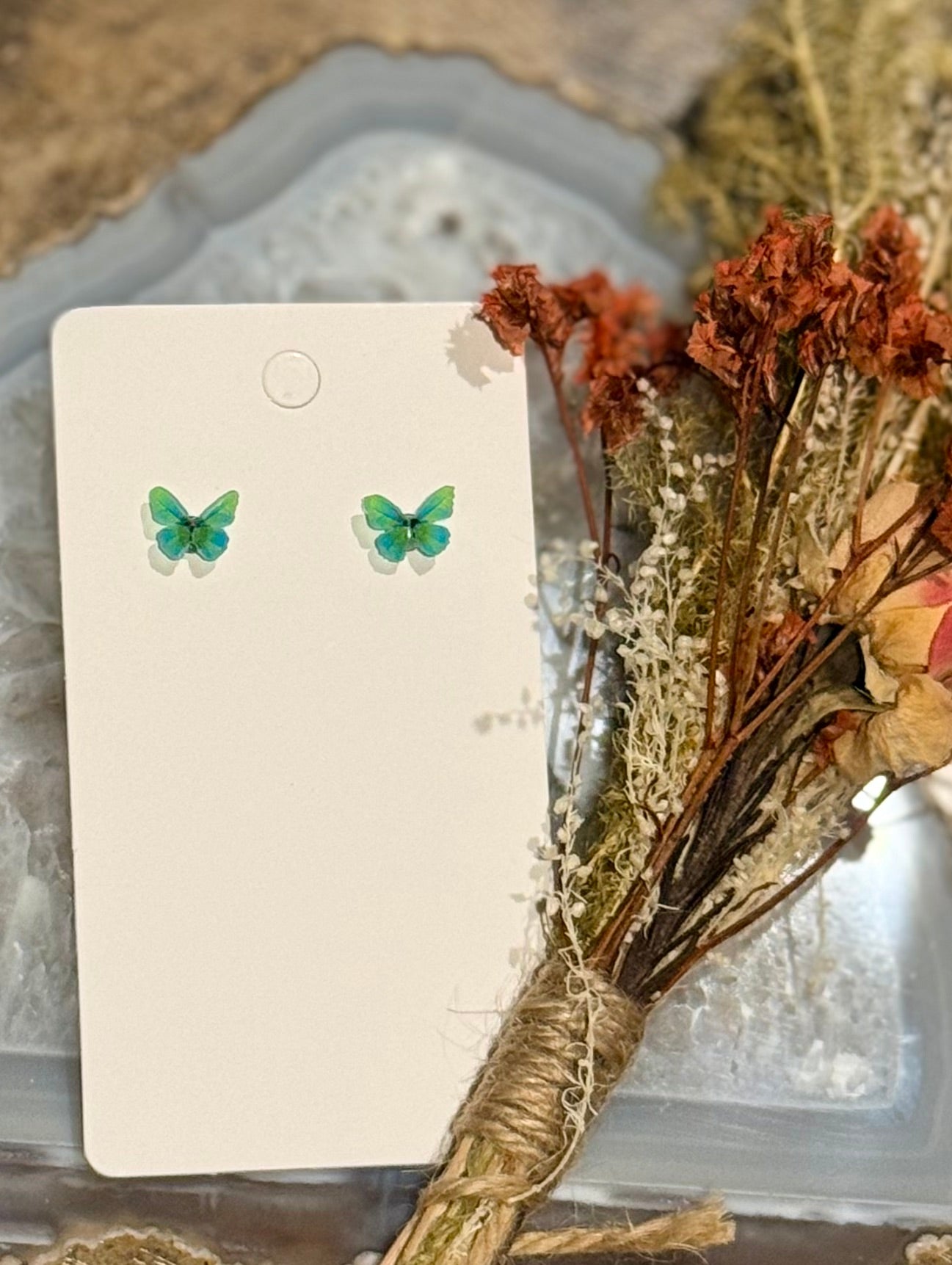 Colorful Butterfly Studs w/ Stainless Steel Posts