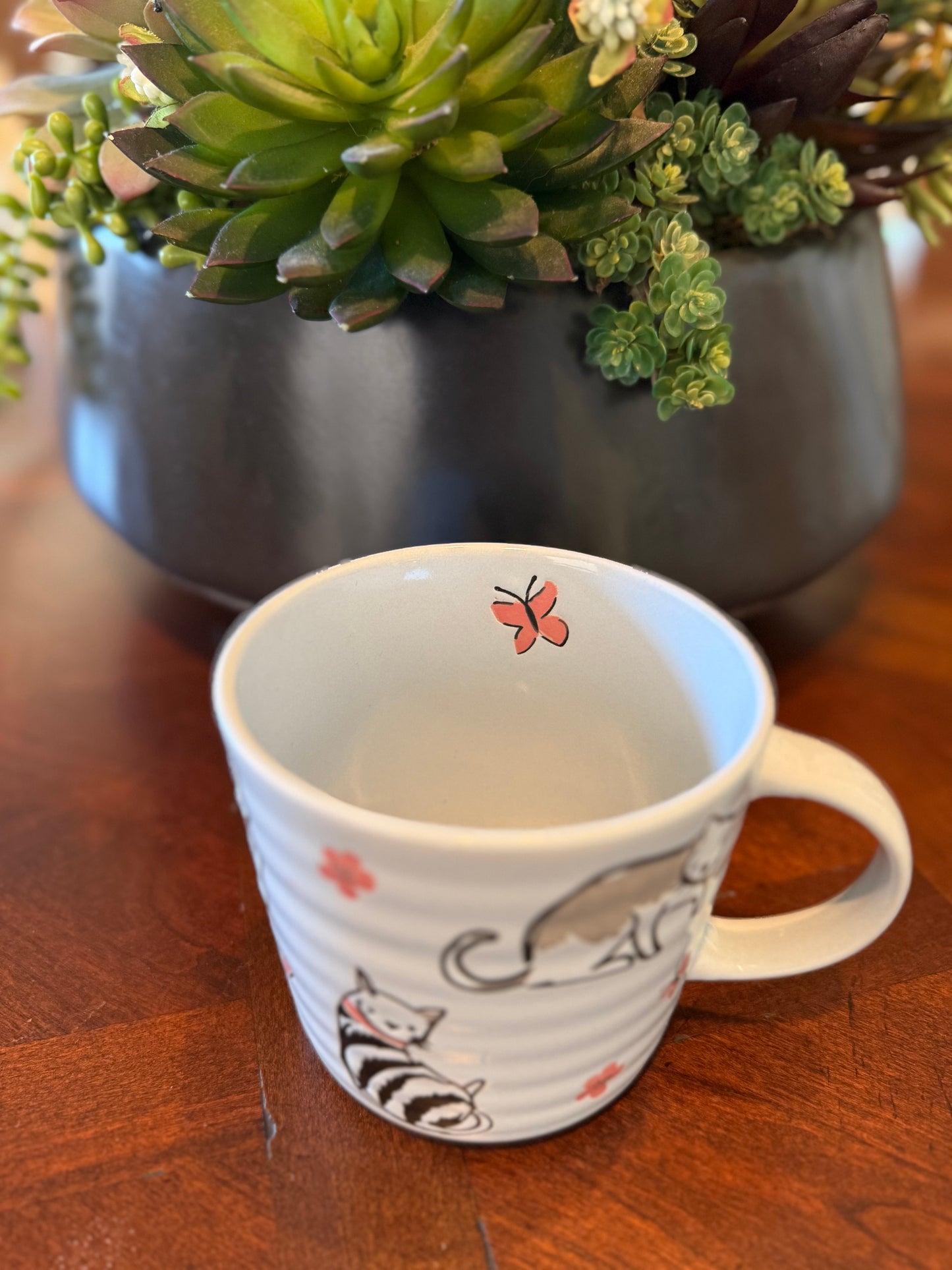 Butterflies + Kitty Cats Coffee Mug